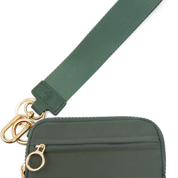 Wristlet Keychain Wallets for Women RFID Blocking Credit Card Holder Small Zippe - Picture 1 of 7